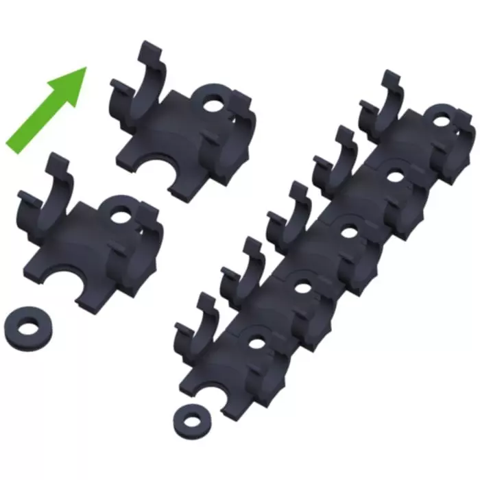 Murrelektronik Limited Black Universal Holder 9 mm Shell Size for Use with Connector, 7000-99801-0000000 (Pack of 10 Pcs)