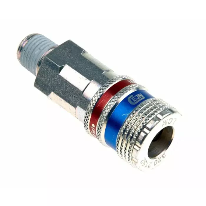 CEJN Pneumatic Quick Connect Coupling Brass & Steel Male R 1/4 Male Threaded, 103202152