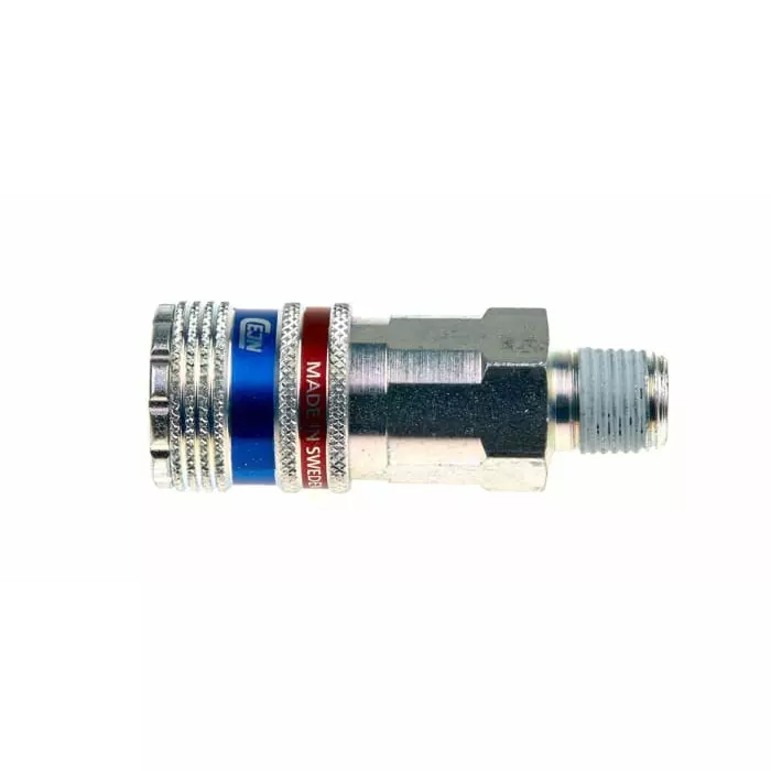 CEJN Pneumatic Quick Connect Coupling Brass & Steel Male R 1/4 Male Threaded, 103202152
