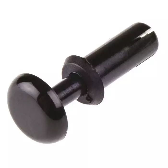 ESSENTRA COMPONENTS Nylon Snap Rivet 4 mm, Black