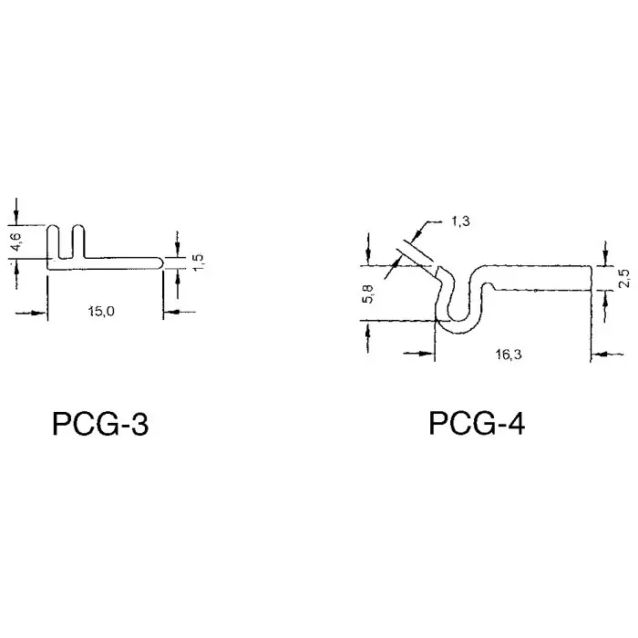 ESSENTRA COMPONENTS PCB Card Guide Adhesive-Backed Vertical Mount 48in Long 1.6mm Thick Max., PCG-4-A