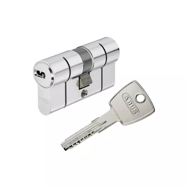 ABUS Cylinder Lock 30/40 mm Nickel-Plated Brass Finish, D66N 30/40 H-BOX