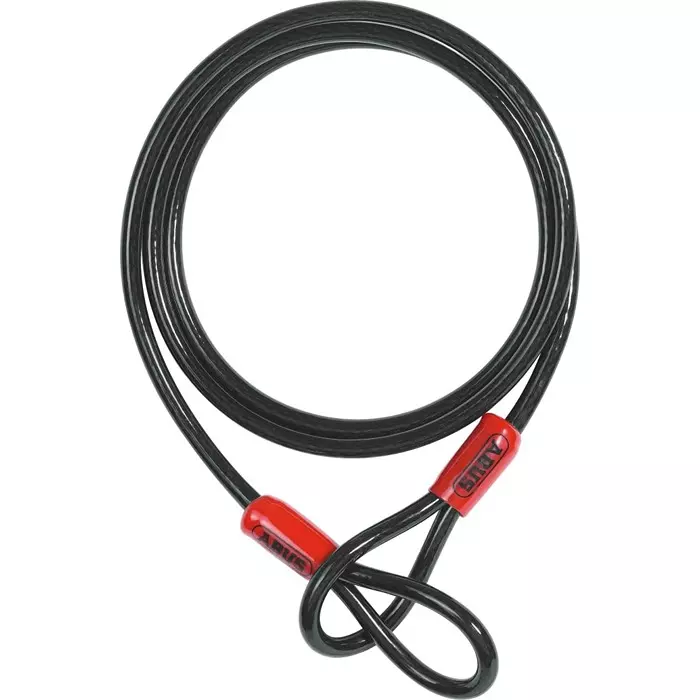 ABUS Security Cable Steel 120 cm Length, Cobra 12/120 Black