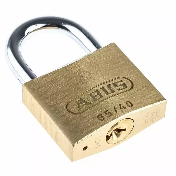 ABUS Key Weatherproof Brass Steel Padlock Keyed Alike 6 mm Shackle 65 mm Body, 65/40 KA6401