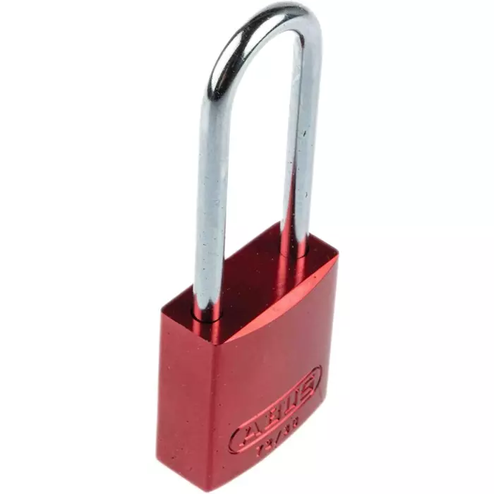 ABUS 72/30 Key Weatherproof Aluminium Steel Safety Padlock 4.4 mm Shackle 32.2 mm Body, 72/30HB50 Red