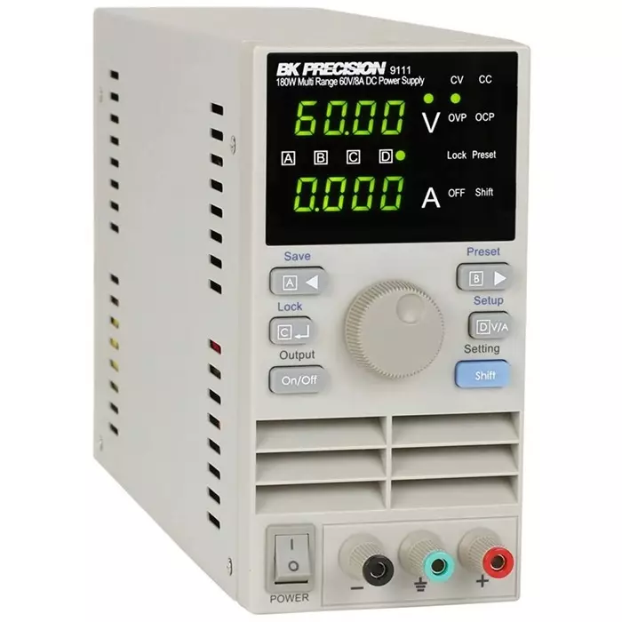 BK Precision 9111 Series Digital Bench Power Supply 0-60V 8A 1-Output 180W, BK9111
