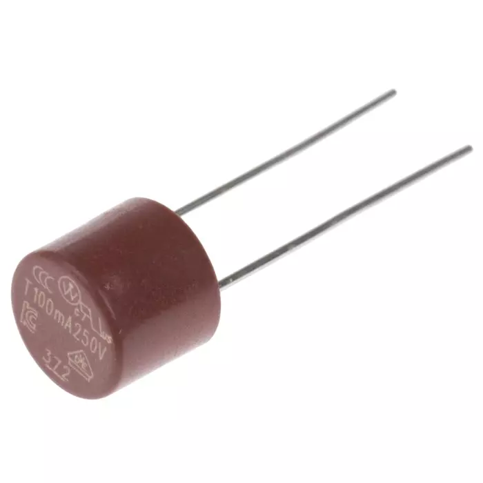 Littelfuse PC Board Non Resettable Fuse Radial 100mA 250 V AC 0.6 mm Wire Diameter, 3720100000