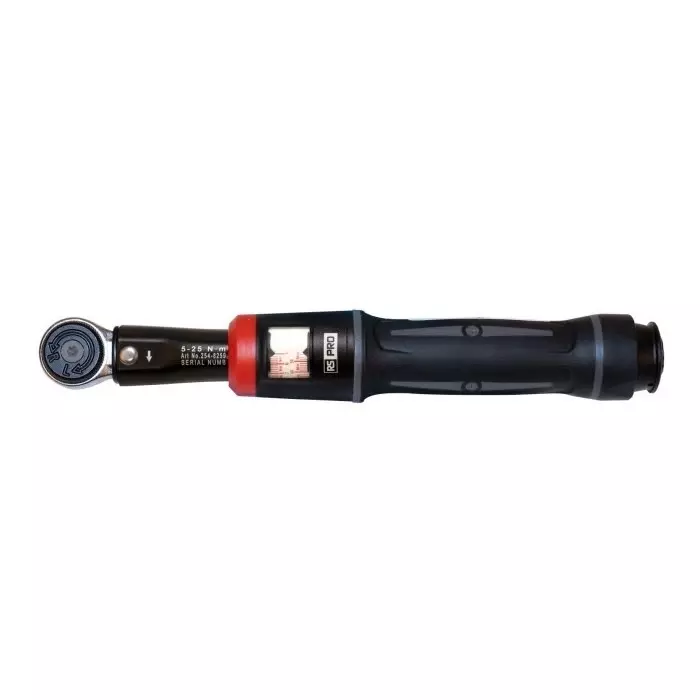 RS PRO Click Torque Wrench 5-25 Nm 1/4 inch Square Drive, Black