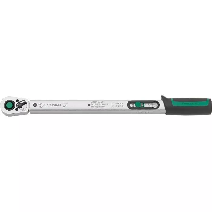 Stahlwille Quick Click Torque Wrench 40-200 Nm 1/2 inch Drive Round Drive, 50204120