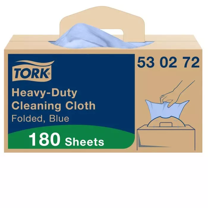 Tork Blue Non Woven Fabric Cloths for Heavy Duty Cleaning Dry Use 41.5 x 35.5 Repeat Use, 530272