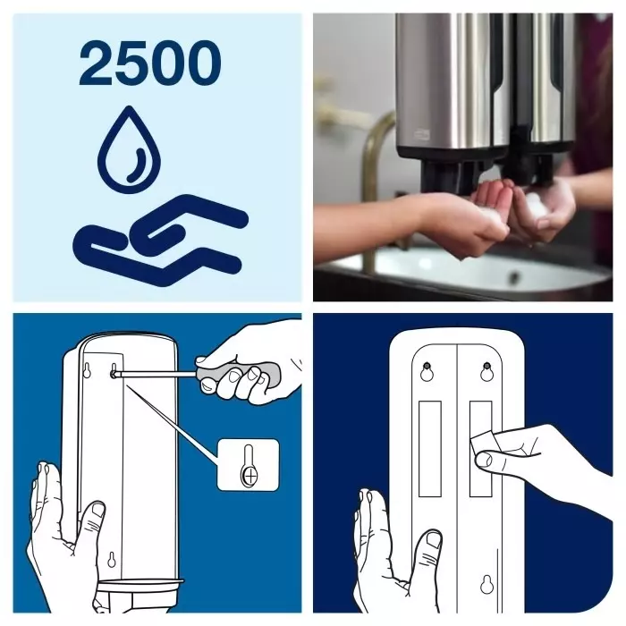 Tork Soap Dispenser Manual 1000 ml Steel, 460010