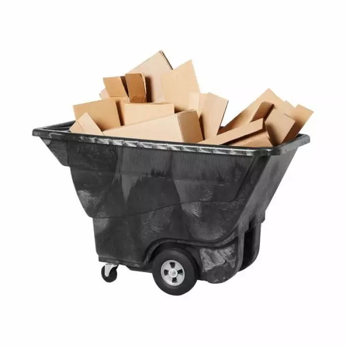 RUBBERMAID No Sack Truck 850lb Load 1457.45 X 670.05 X 860.55mm Load Plate, FG9T1400BLA