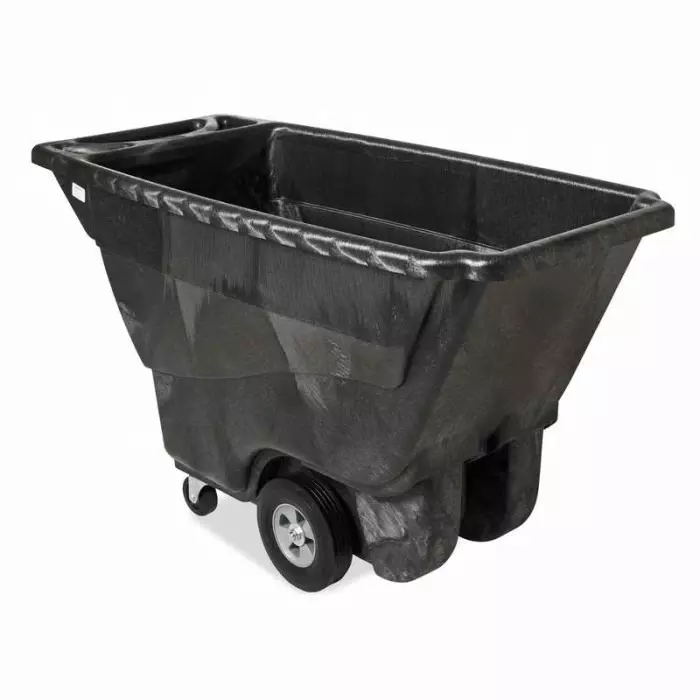 RUBBERMAID No Sack Truck 850lb Load 1457.45 X 670.05 X 860.55mm Load Plate, FG9T1400BLA
