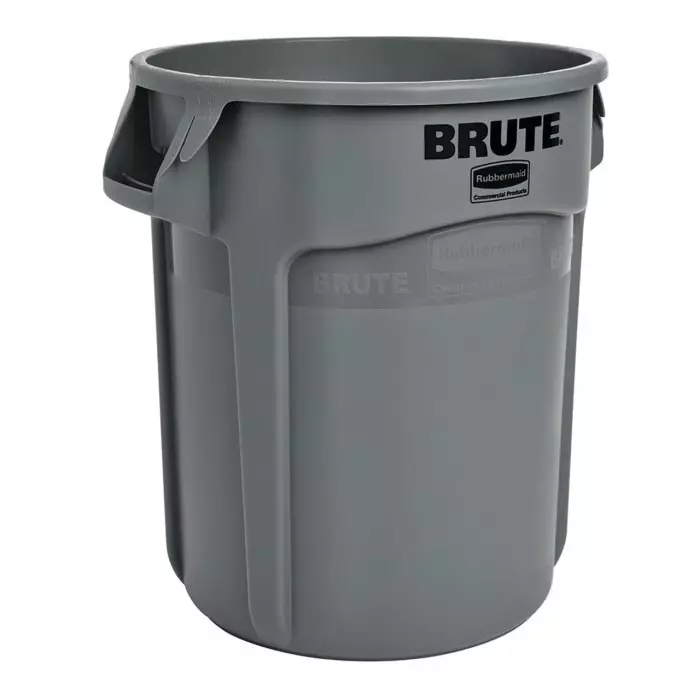 RUBBERMAID 75L Grey Polyethylene Waste Bin, FG262000GRAY