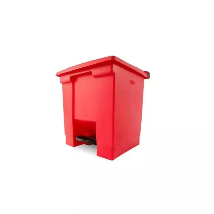 RUBBERMAID Legacy Step-On 30L Red Pedal Plastic Waste Bin, FG614300RED