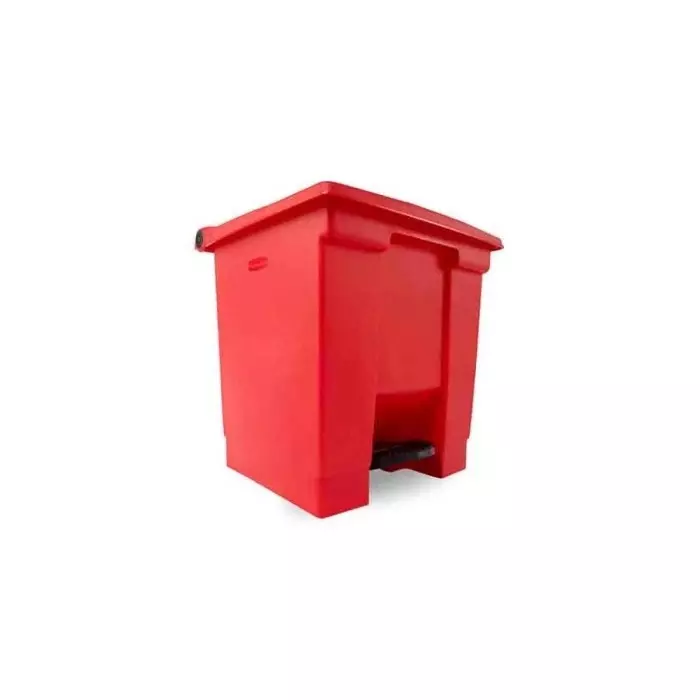 RUBBERMAID Legacy Step-On 30L Red Pedal Plastic Waste Bin, FG614300RED