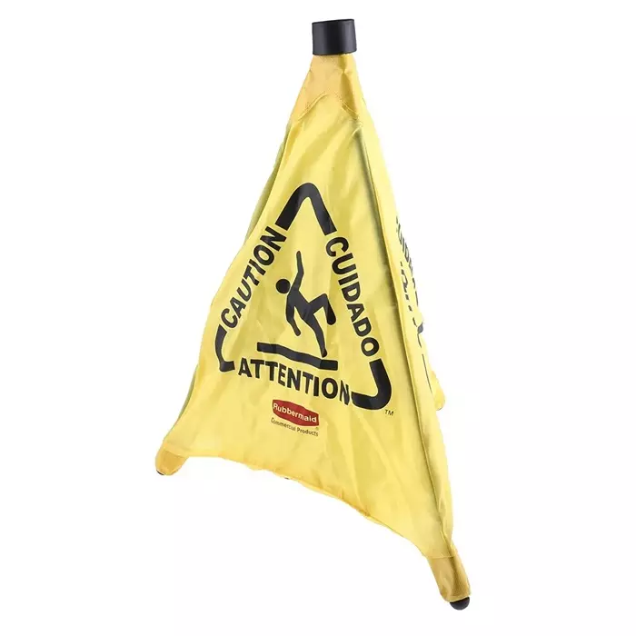 RUBBERMAID Safety Cone Weighted Yellow 508 mm, FG9S0000YEL