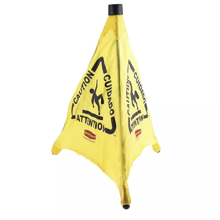RUBBERMAID Safety Cone Weighted Yellow 508 mm, FG9S0000YEL