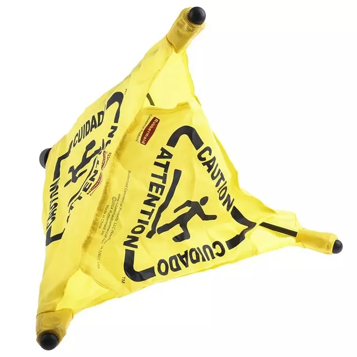 RUBBERMAID Safety Cone Weighted Yellow 508 mm, FG9S0000YEL