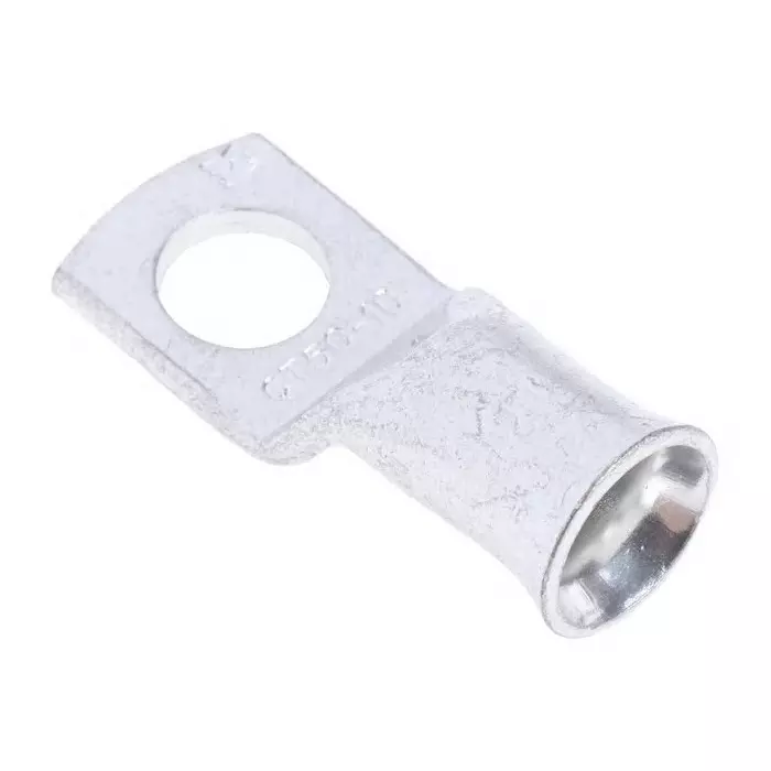 RS PRO Uninsulated Tubular Ring Terminal M10 Stud Size to 50 mm² Wire Size