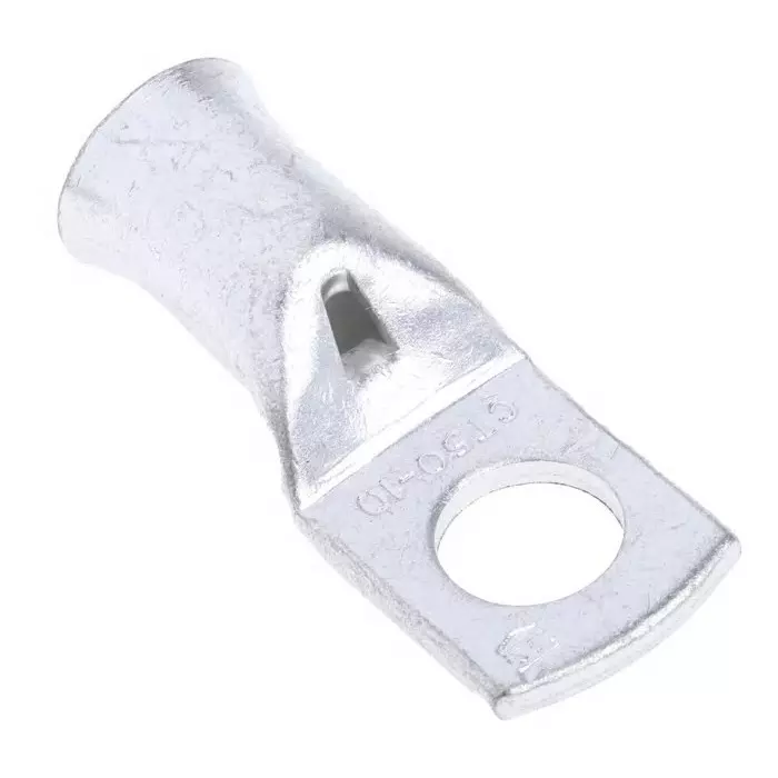 RS PRO Uninsulated Tubular Ring Terminal M10 Stud Size to 50 mm² Wire Size