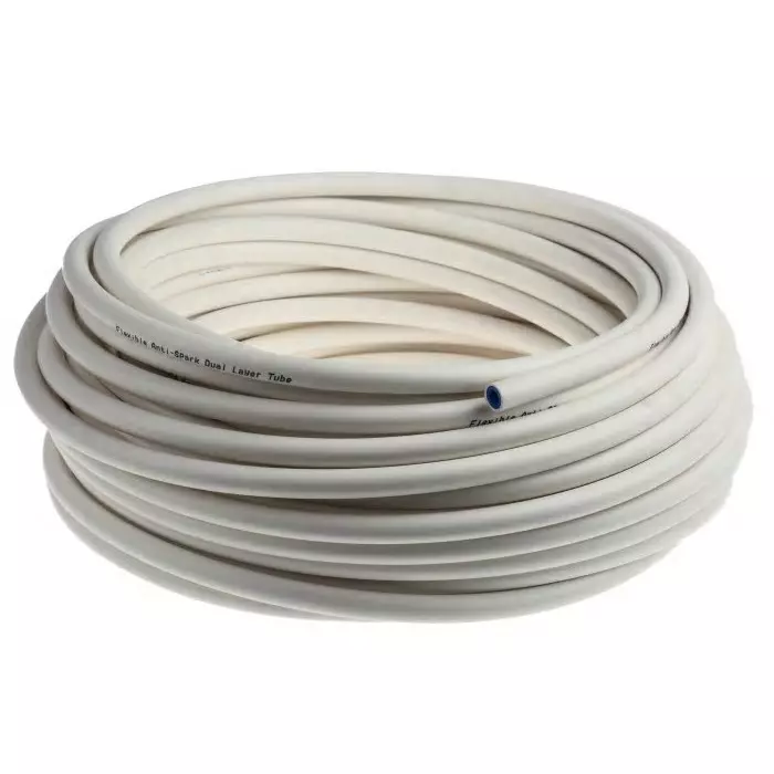 RS PRO Compressed Air Pipe White PUR PVC 8mm x 30m