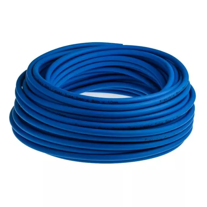 RS PRO Compressed Air Tube Blue PUR PVC 8mm x 30m