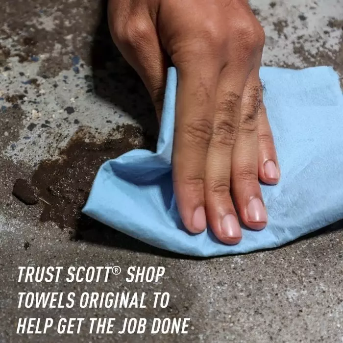 Kimberly-Clark Scott SHOP Blue Wipes, 75147