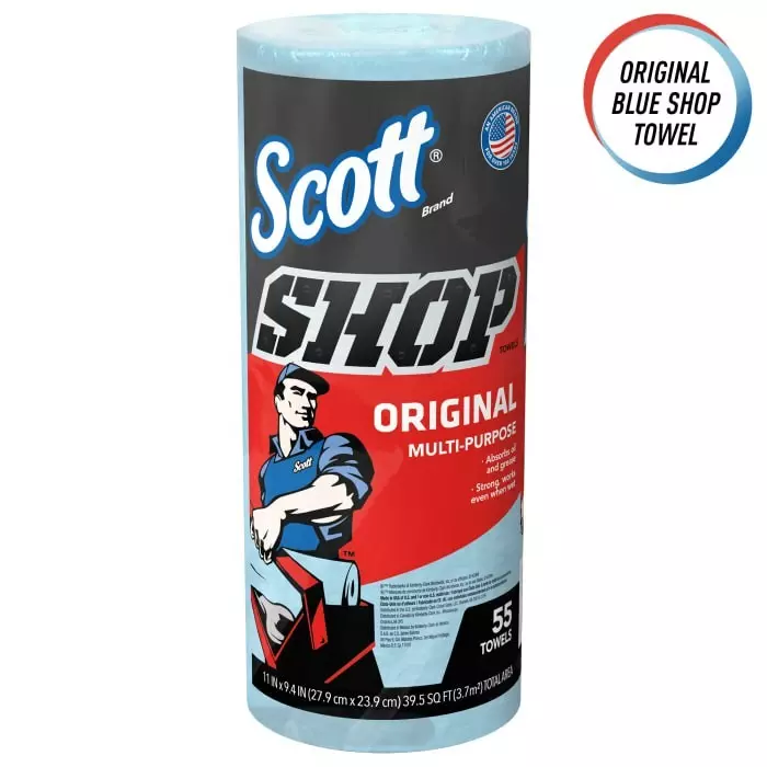Kimberly-Clark Scott SHOP Blue Wipes, 75147