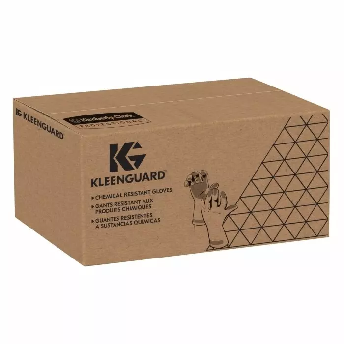 Kimberly-Clark G80 Blue Latex Chemical Resistant Gloves Size 10 Latex Neoprene Coating, 38744