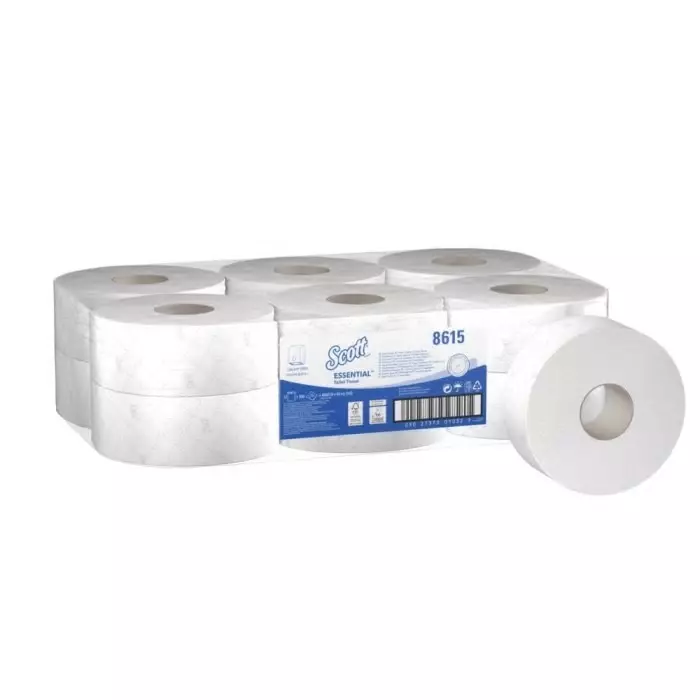 Kimberly-Clark Toilet Roll White 2-Ply 6000 Sheets, 8615