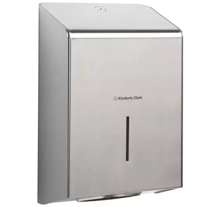 Kimberly-Clark Paper Towel Dispenser Wall Mounting Stainless Steel Silver 118x349x237 mm, 8971