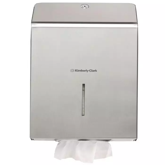 Kimberly-Clark Paper Towel Dispenser Wall Mounting Stainless Steel Silver 118x349x237 mm, 8971
