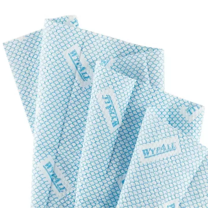 Kimberly Clark WypAll X80 Plus Critical Clean 19139 Blue Cloths for Industrial Cleaning Dry Use, 19139