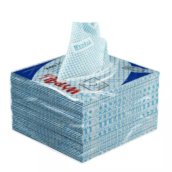 Kimberly Clark WypAll X80 Plus Critical Clean 19139 Blue Cloths for Industrial Cleaning Dry Use, 19139