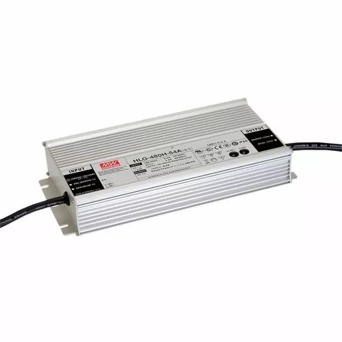 MEAN WELL LED Driver 24V Output 480W Output 20A Output Constant Current / Constant Voltage, HLG-480H-24B