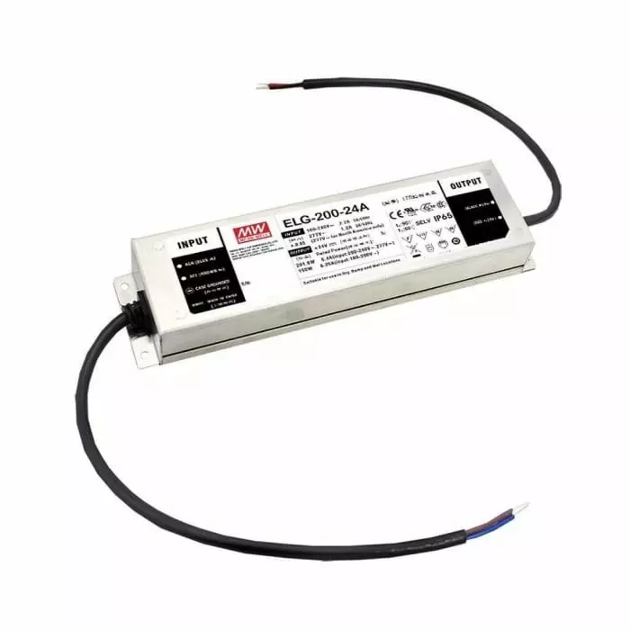 MEAN WELL LED Driver 42V Output 200W Output 4.76A Output Constant Current / Constant Voltage, ELG-200-42A