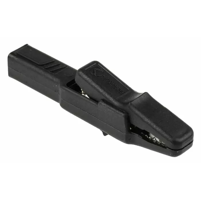 HIRSCHMANN TEST AND MEASUREMENT Crocodile Clip Black, 932435100 (Pack of 200)