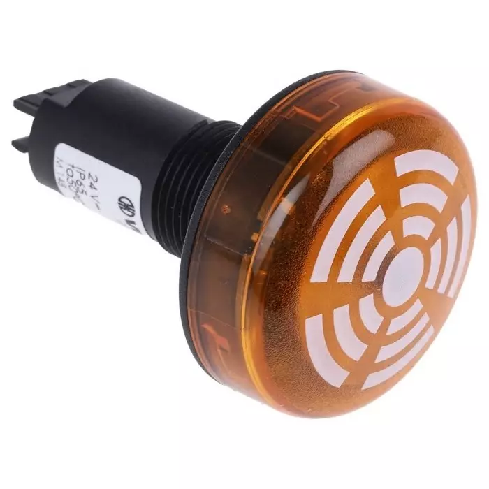 Werma Sounder Beacon 150 Series Yellow Buzzer 24 V DC IP65 Panel Mount 80dB at 1 Metre, 150.300.55