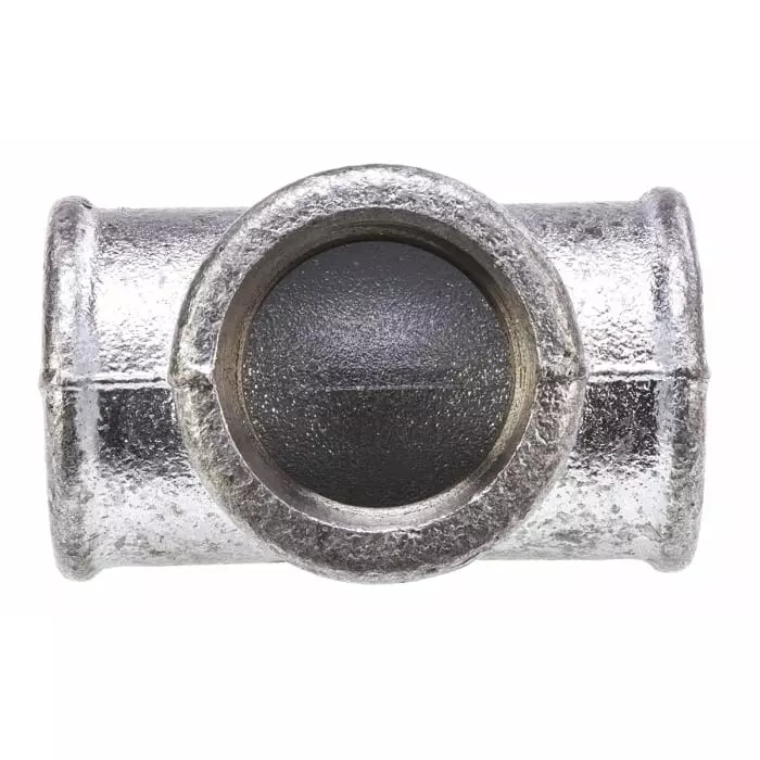 Georg Tee Fischer Galvanised malleable Iron Fitting Female BSPP 1in to 1in, 770130206 (Pack of 5)