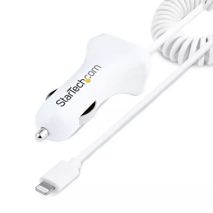 StarTech.com Car Charger 12-24 V DC Input 5 V DC Output USB 4.2 A, USBLT2PCARW2