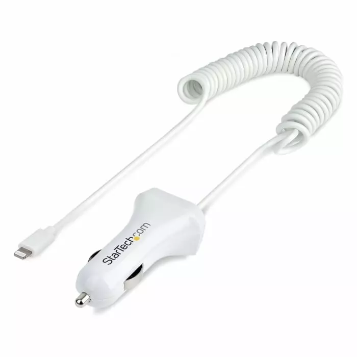 StarTech.com Car Charger 12-24 V DC Input 5 V DC Output USB 4.2 A, USBLT2PCARW2