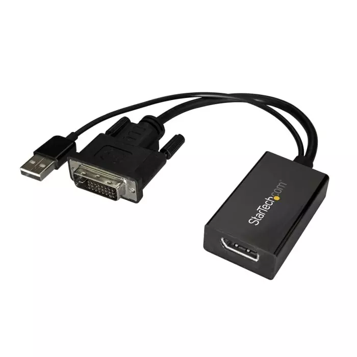 StarTech.com DVI-D to DisplayPort Adapter 254mm Length - 1920 x 1200 Maximum Resolution, DVI2DP2