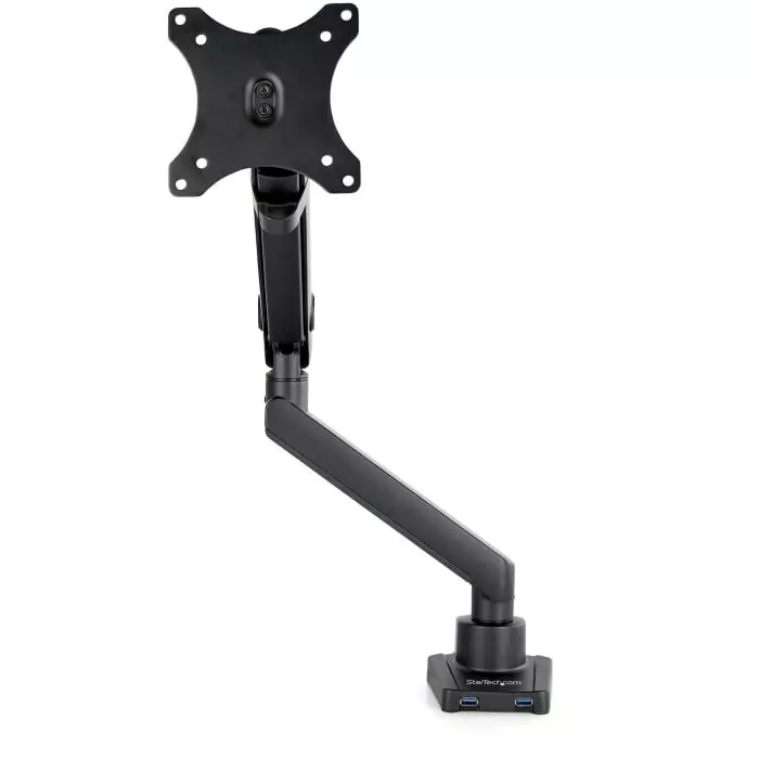 StarTech.com Desk Mounting Monitor Arm for 1 x Screen 34 inch Screen Size, ARMSLIM2USB3