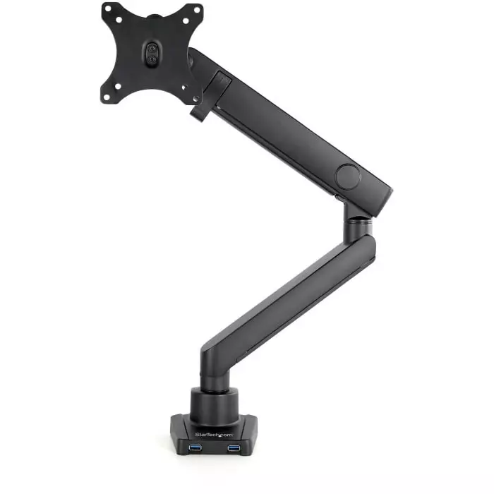 StarTech.com Desk Mounting Monitor Arm for 1 x Screen 34 inch Screen Size, ARMSLIM2USB3