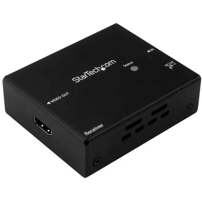 StarTech.com 2 Port DisplayPort HDMI VGA over HDBaseT Extender 70m - up to 4K UHD Maximum Resolution, STDHVHDBT