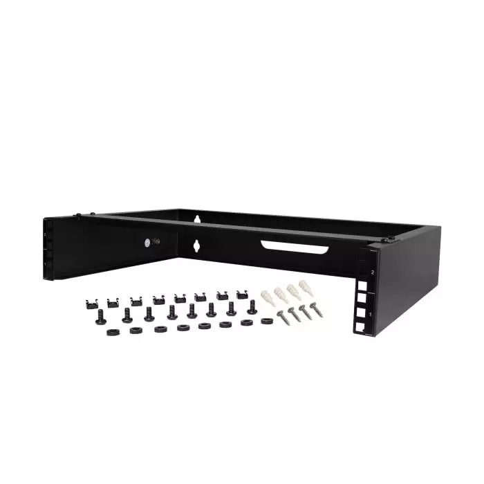 StarTech.com Black 2U Steel Server Rack 50 x 35.5 x 9.3cm, RACK-2U-14-BRACKET