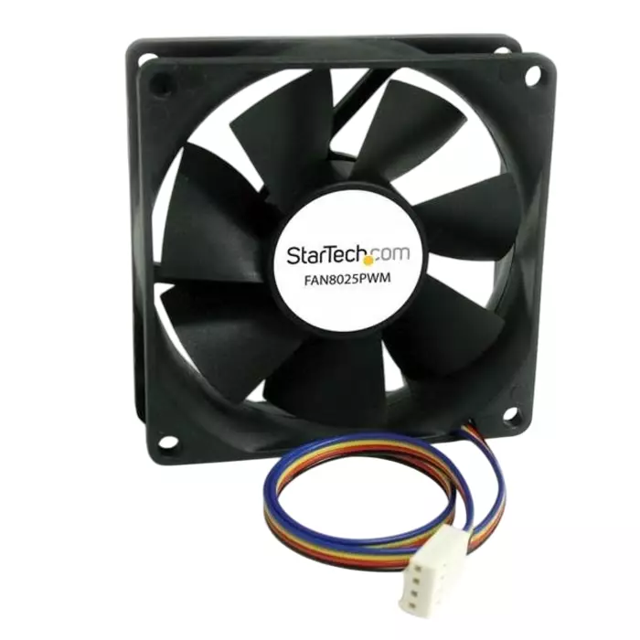StarTech.com Axial Fan 12 V DC DC Operation 9.74-25.02 cfm 160mA Max 1x3.1x3.1 inch, FAN8025PWM