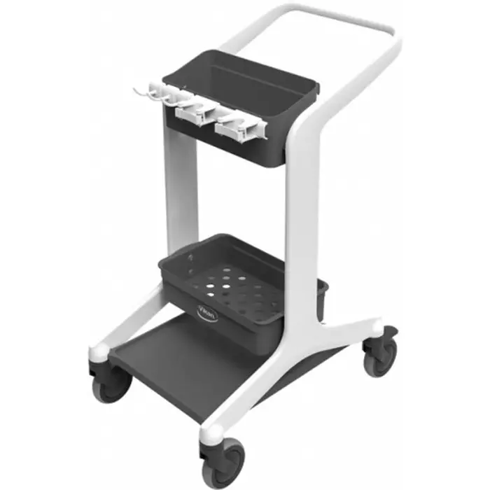 VIKAN Stainless Steel Trolley 2 Shelf 20 Kg Load, 57005