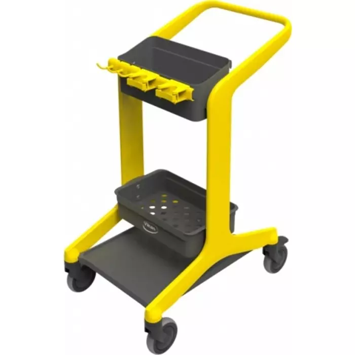 VIKAN Stainless Steel Trolley 2 Shelf 20 Kg Load, 57006